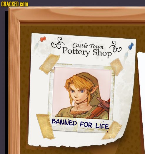 link banned from pottery shop - for life