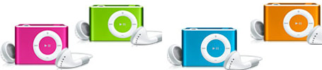 ipod shuffle in color