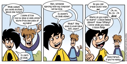 penny arcade - zune and very zune